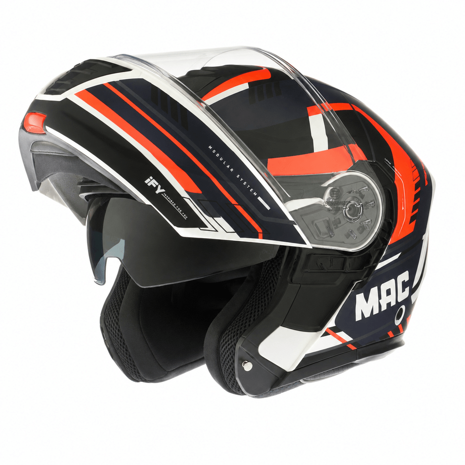 Casco MAC 917 Onyx Pulse Rojo / Azul / Mate